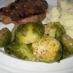 Arabic Brussels Sprouts with Garlic Appetizer