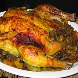 American Roast Chicken with Dried Fruit Dessert