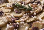 American Non Creamy Potato Bake With Feta and Olives Appetizer
