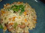 American Risotto With Beans and Vegetables Appetizer