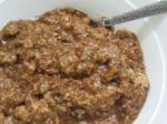 American Instant Chocolate Oatmeal With Cinnamon Appetizer