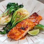 American Chiliglazed Salmon With Bok Choy Appetizer