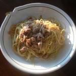 Italian Spaghetti with Tuna and Lemon Dinner