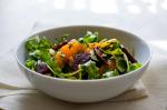 American Wild Arugula and Beet Salad With Orange Walnuts and Tarragon Recipe Appetizer