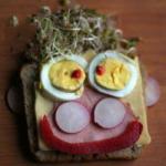 Australian Bread with Face Appetizer