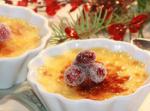 French Maple Cranberry Creme Brulee Dessert