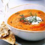 French Carrot Soup with Dill Appetizer