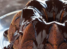 American Chocolate Stout Cake with Coffee Ganache Dessert