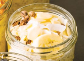 American Chunky Monkey Overnight Oatmeal Dessert