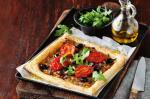 French Pissaladiere With Roasted Tomatoes And Rocket Recipe Appetizer