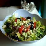 Australian Greek Salad with Avocado Appetizer