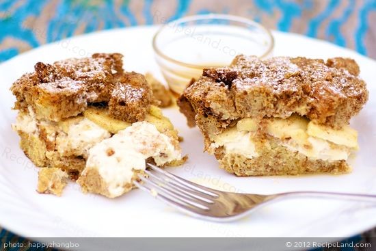 French Apple French Toast Strata Dessert