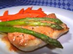 Chinese Chicken With Carrots and Asparagus Dinner