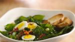 Australian Spinach Bacon Salad with Hard Cooked Eggs Appetizer