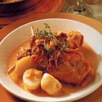 French Cocette De Lapin With Mustard Sauce Dinner