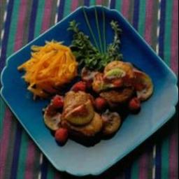 Australian Pork Tenderloin Medallions with Raspberry Sauce Dessert