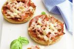 British Ham And Capsicum Muffin Pizzas Recipe BBQ Grill