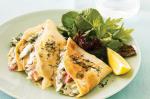 British Seafood Salad Crepes Recipe Appetizer