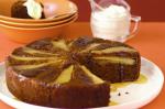 British Upsidedown Pear Syrup And Ginger Pudding Recipe Dessert