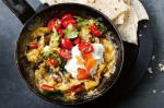 British Scrambled Egg Curry With Tomato Salsa Recipe Appetizer