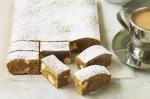 American White Chocolate and Gingerbread Slice Recipe Dessert