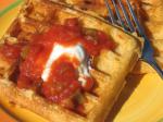 American Texmex Waffles Appetizer