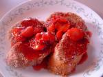 French Pecancoated French Toast With Berry Sauce Breakfast