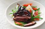 Balsamic Pork Cutlets With Fennel And Grapefruit Salad Recipe recipe