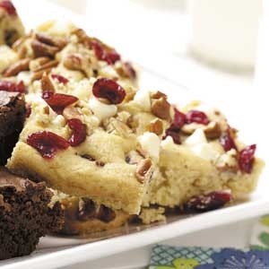 Australian White Chip Cranberry Blondies Dessert