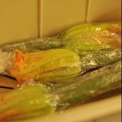 Australian Stuffed Zucchini Flower with Saffron Appetizer