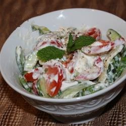 Australian Cucumber and Tomato Salad with Mint Appetizer