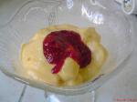 Australian Mango Mousse With Raspberry Sauce Dessert
