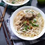 American Banh Canh Gio Heo  Noodle Soup with Pork Hock Appetizer