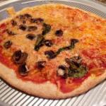 Pizza of Fungi and Spinach recipe