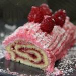 American Raspberry Biscuit Roll Dessert