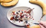 American Banana Splits with Frozen Yogurt Recipe Dessert