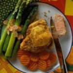 Mustard Baked Chops with Brie recipe