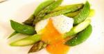 British asparagus and Sugar Snap Peas with Softpoached Egg Appetizer