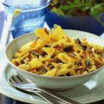 British Golden Pasta Penne with Goat Cheese Appetizer