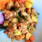 British Goulash Chicken and Potatoes Appetizer