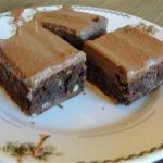 American Brownies with Chocolate Ganache Dessert