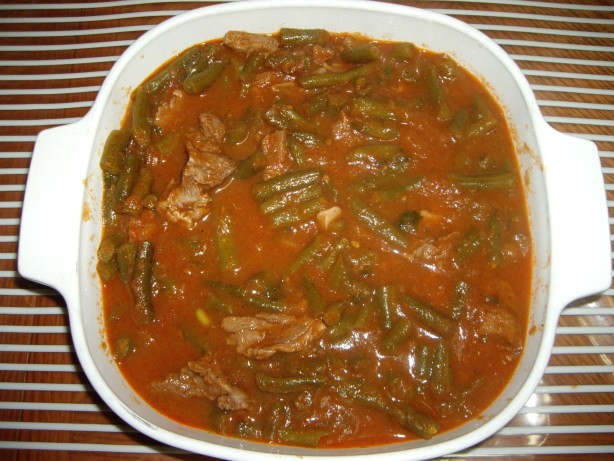 Arabic Green Bean Stew arabic Recipe Dinner