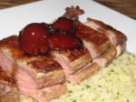 Australian Spiced Balsamic Duck With Plums and Couscous Dinner