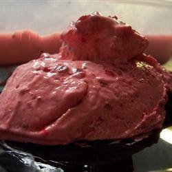 American Homemade Icecream Raspberries Dessert