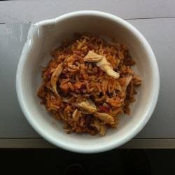 American Rice with Chicken in the Oven Dinner