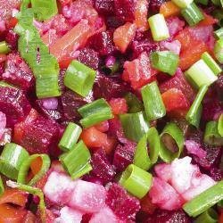 American Salad of Beets and Potatoes Appetizer