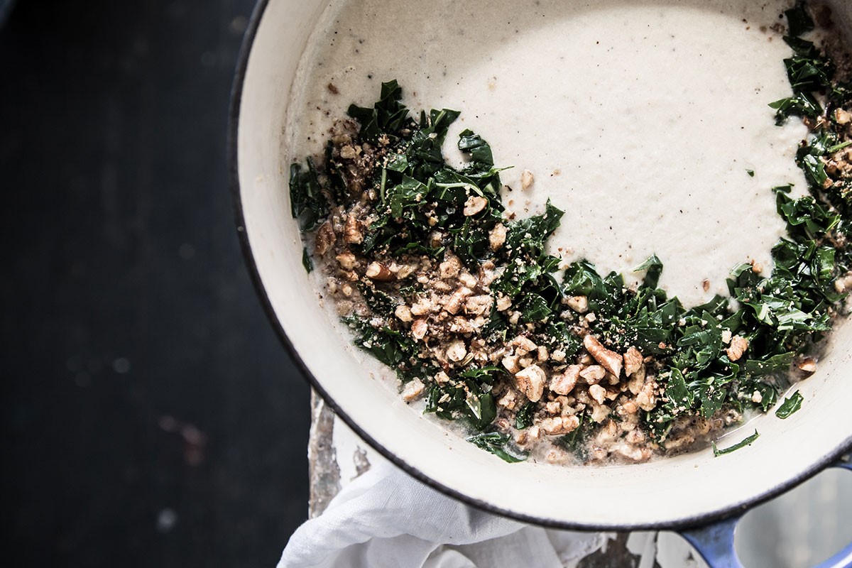 American Cauliflower Soup with Pecan Dukkah Appetizer