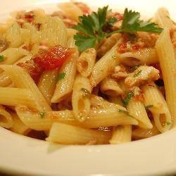 Puerto Rican Tuna Pasta with Tomato Sauce Dinner