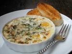 French Herb Baked Eggs Appetizer
