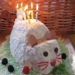 American Birthday Cake Four Quarters Hamster Dessert